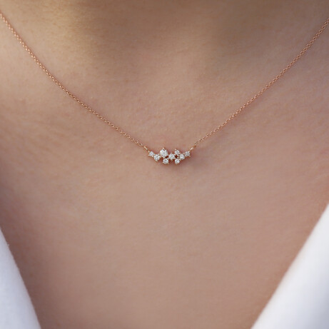 0.20 Karat Özel Tasarım Pırlanta Kolye - 2