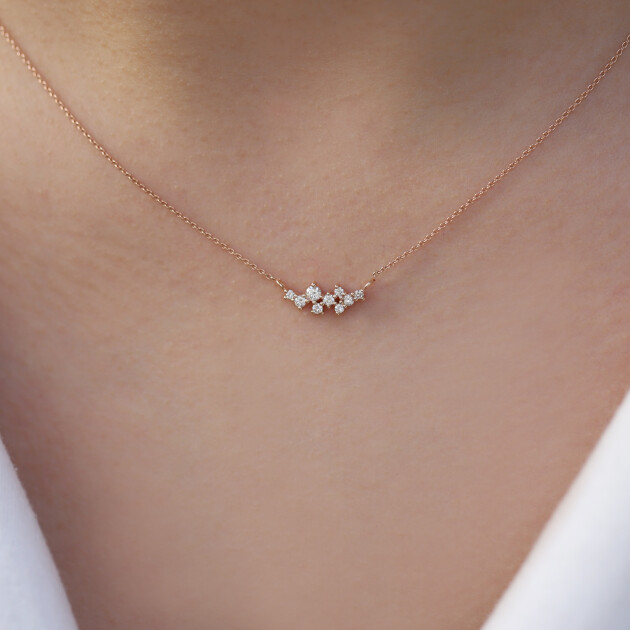 0.20 Karat Özel Tasarım Pırlanta Kolye - 2