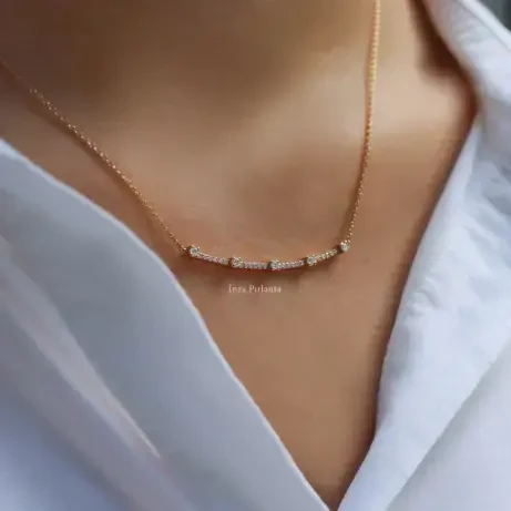 0.25 Karat Özel Tasarım Pırlanta Kolye - 1