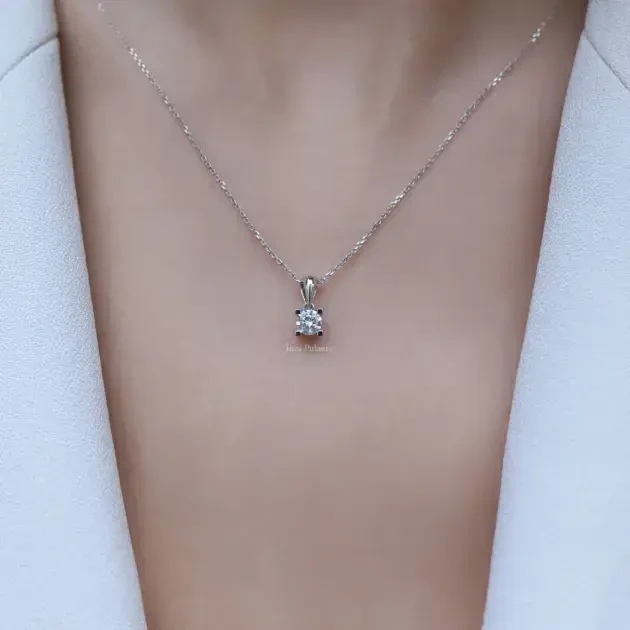 0.30 Karat Pırlanta Tektaş Kolye - 