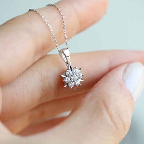 0.35 Karat Özel Tasarım Coronet Pırlanta Kolye - 2