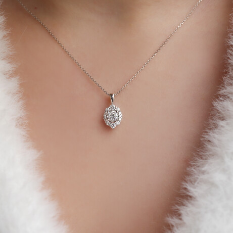 0.35 Karat Özel Tasarım Vintage Lina Pırlanta Kolye 