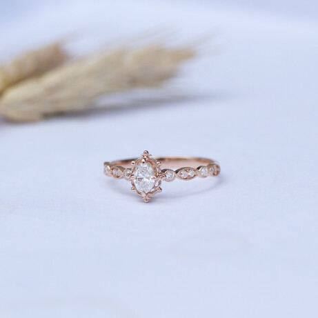 0.35 Karat Vintage Tasarım Aria Pırlanta Yüzük - 2