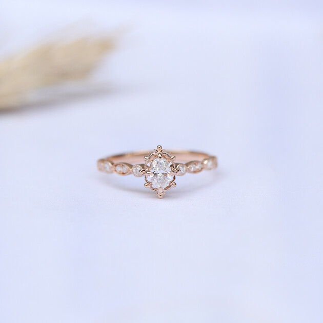 0.35 Karat Vintage Tasarım Aria Pırlanta Yüzük - 1