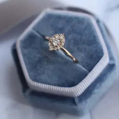 0.35 Karat Vintage Lina Tasarım Pırlanta Yüzük 