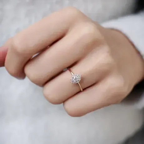 0.35 Karat Vintage Lina Tasarım Pırlanta Yüzük - 3