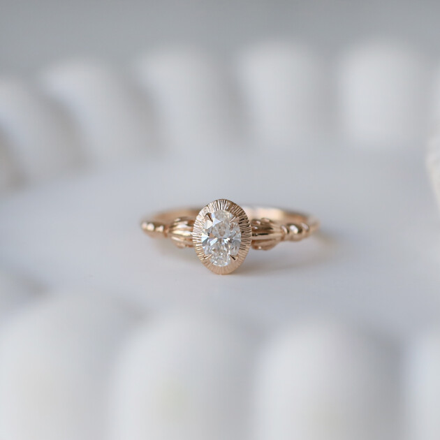 0.40 CT Vintage Sea Pırlanta Yüzük - 1