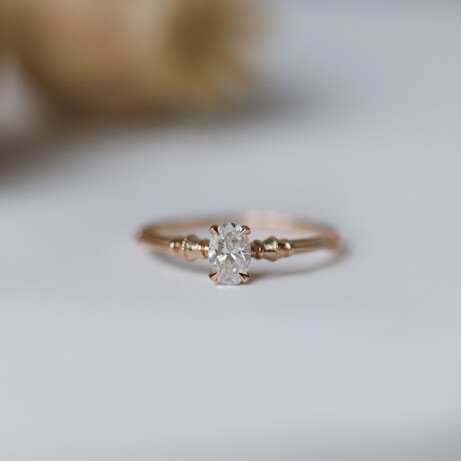 0.40 Karat F SI2 GIA Sertifikalı Vintage Maria Pırlanta Yüzük - 