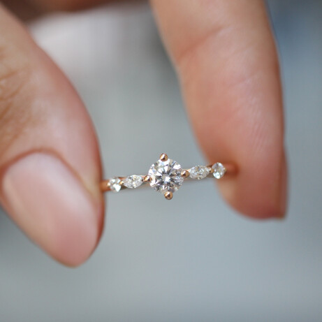 0.40 Karat Özel Tasarım Pırlanta Yüzük - 