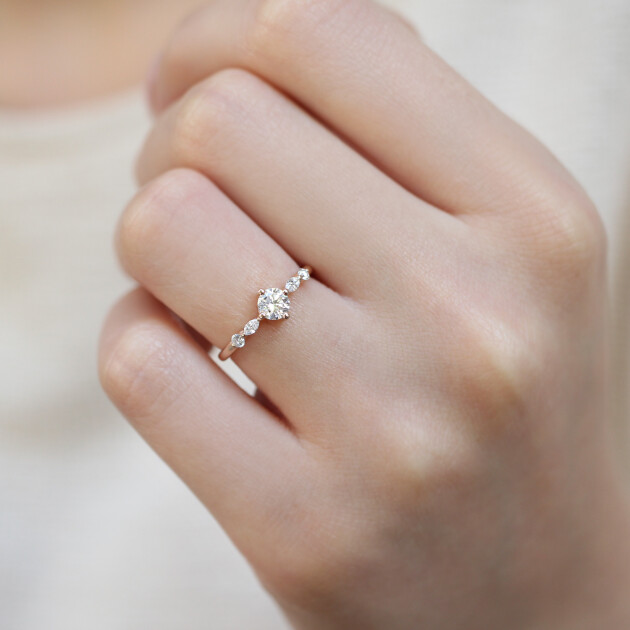 0.40 Karat Özel Tasarım Pırlanta Yüzük - 2