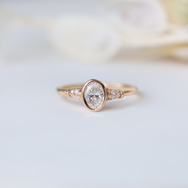 0.45 CT D VS2 GIA Sertifikalı Vintage Helen Pırlanta Yüzük - 1