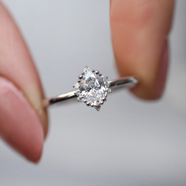 0.45 CT H SI2 HRD Sertifikalı Vintage Elis Tasarım Pırlanta Yüzük - 1