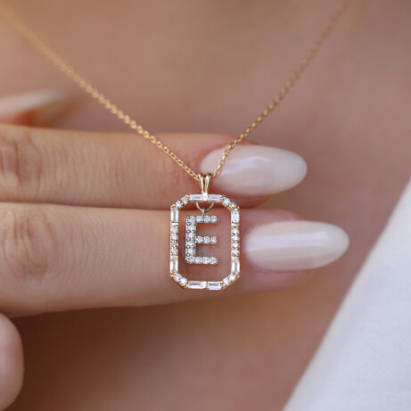 0.45 CT Özel Tasarım Pırlanta Kolye - 