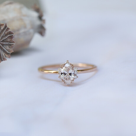 0.45 Karat Vintage Tasarım Elis Pırlanta Yüzük 