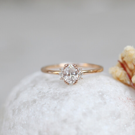 0.45 Karat Vintage Tasarım Lyra Pırlanta Yüzük - 1