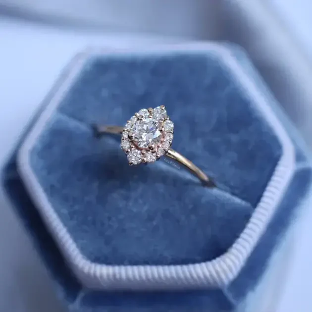 0.50 CT Vintage Lina Tasarım Pırlanta Yüzük - 