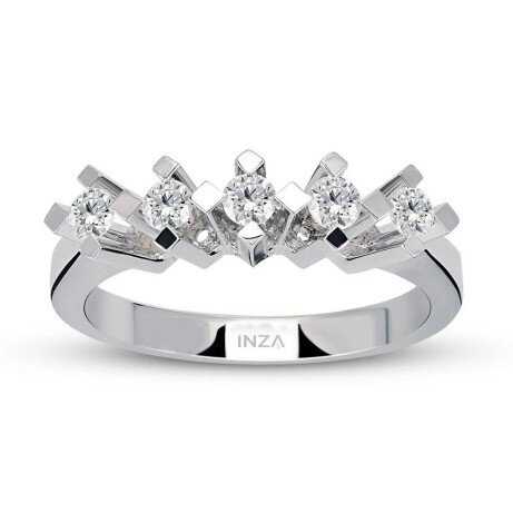 0.50 Karat Pırlanta Beştaş Yüzük - 