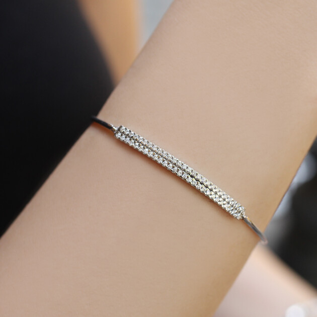 0.50 Karat Tasarım Pırlanta Bileklik - 1