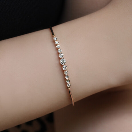 0.50 Karat Tasarım Pırlanta Bileklik - 