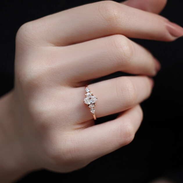 0.50 Karat Vintage Diana Pırlanta Yüzük - 2