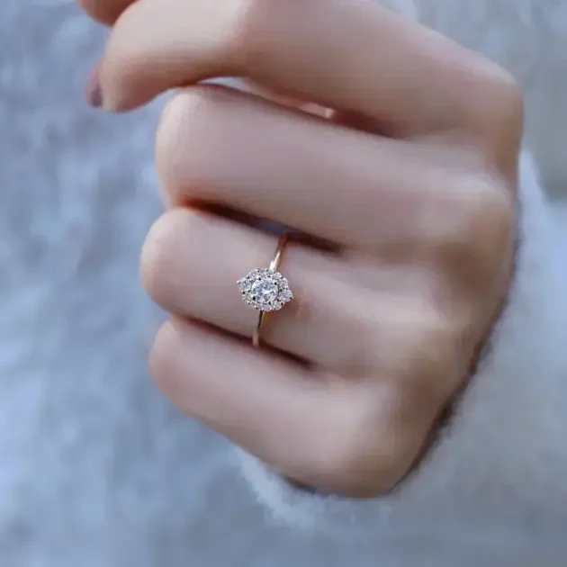 0.50 Karat Vintage Lina Tasarım Pırlanta Yüzük - 2