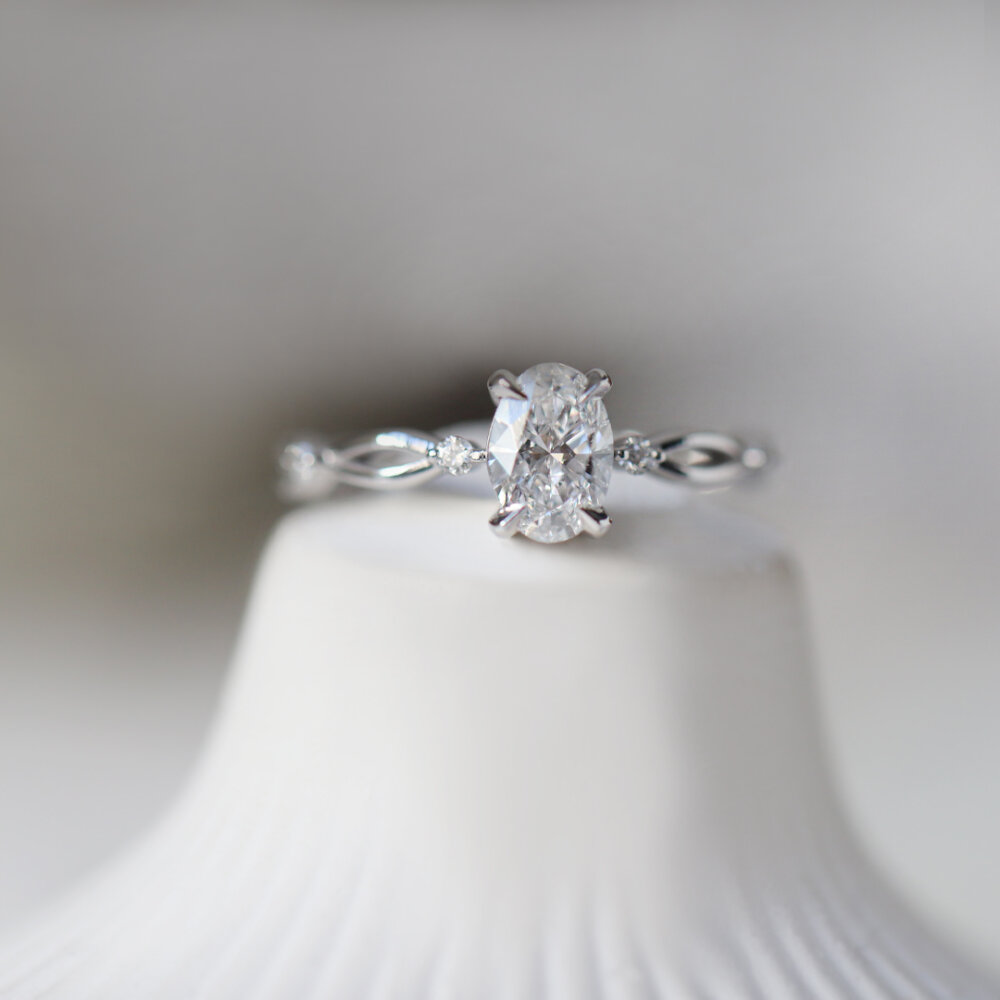 0.55 Karat Vintage Nina Tasarım Pırlanta Yüzük - 1