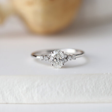 0.60 Karat F SI2 GIA Sertifikalı Tasarım Pırlanta Yüzük - 