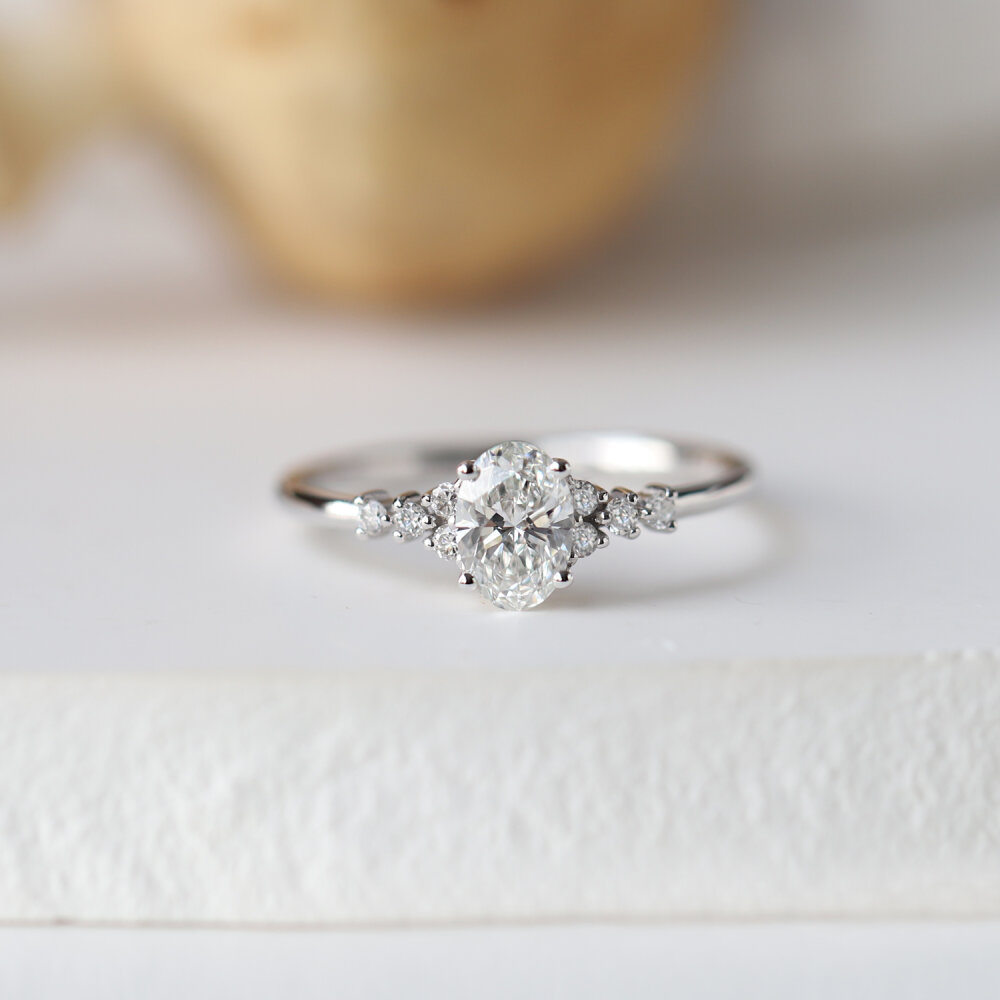 0.60 Karat F SI2 GIA Sertifikalı Tasarım Pırlanta Yüzük - 1