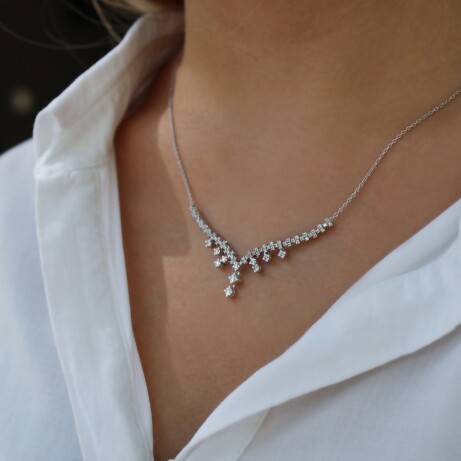 0.60 Karat Özel Tasarım Pırlanta Kolye - 2