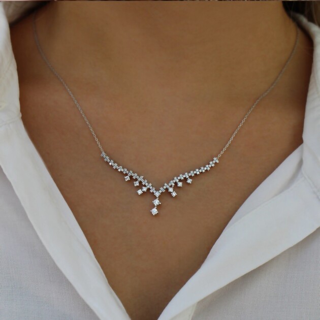 0.60 Karat Özel Tasarım Pırlanta Kolye - 1