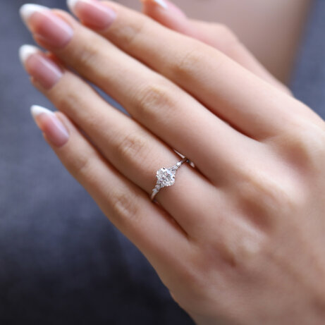 0.60 Karat Vintage Tasarım Pırlanta Yüzük - 2