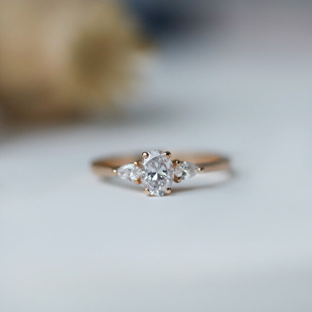 0.65 Karat F SI2 GIA Sertifikalı Vintage Clara Pırlanta Yüzük - 1