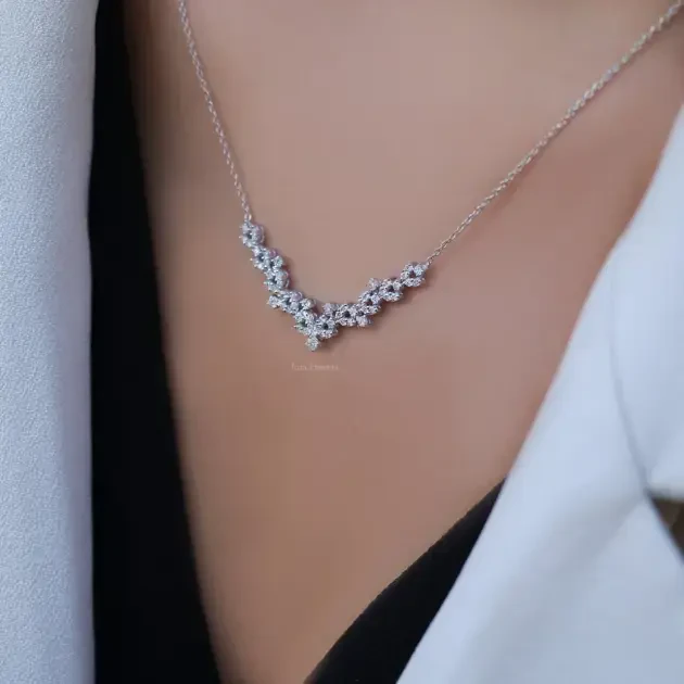 0.65 Karat Özel Tasarım Pırlanta Kolye - 1