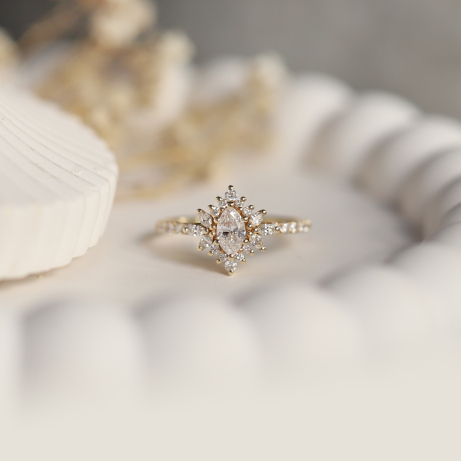 0.65 Karat Vintage Tasarım Artemis Pırlanta Yüzük - 1