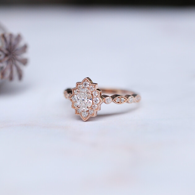 0.65 Karat Vintage Venice Pırlanta Yüzük - 1