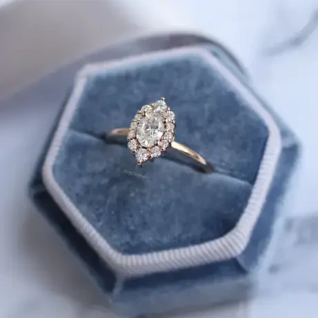 0.70 Karat Vintage Oval Lina Tasarım Pırlanta Yüzük 