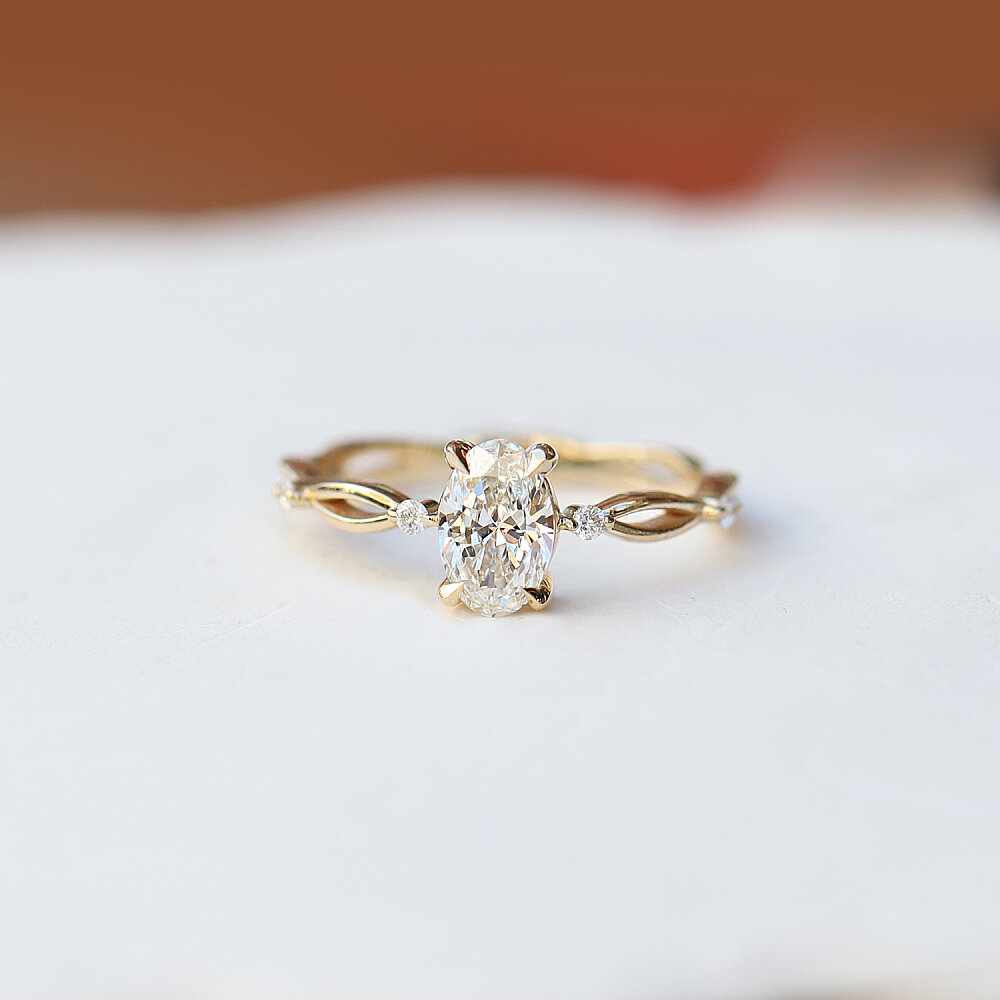 0.75 Karat F SI2 GIA Sertifikalı Nina Tektaş Yüzük - 1