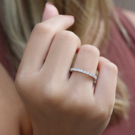 0.75 Karat Pırlanta Tamtur Yüzük - 