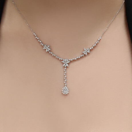 0.80 CT Özel Tasarım Pırlanta Gerdanlık - 