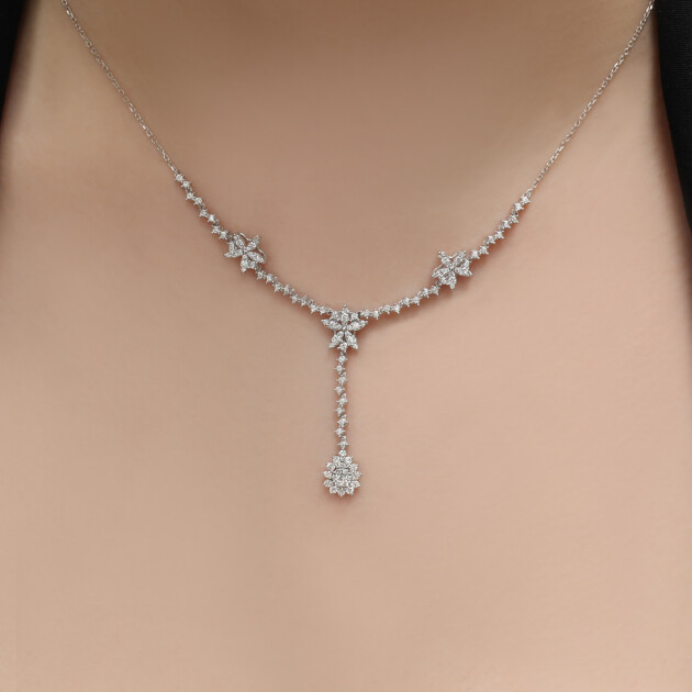 0.80 Karat Özel Tasarım Pırlanta Gerdanlık - 1