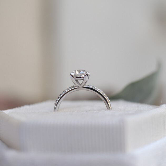 0.80 Karat Pırlanta Tektaş Yüzük - 3