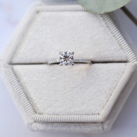 0.80 Karat Pırlanta Tektaş Yüzük - 