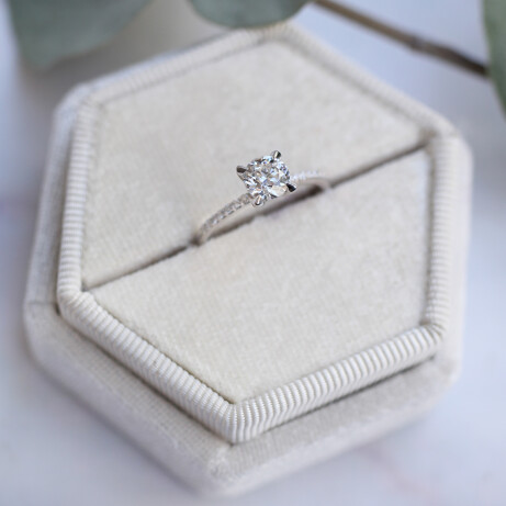 0.80 Karat Pırlanta Tektaş Yüzük - 2