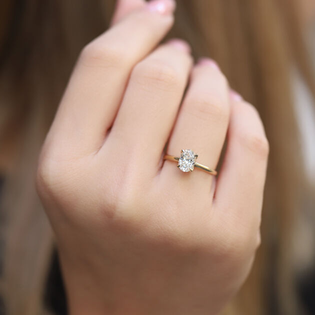 1.20 Karat F SI2 GIA Sertifikalı Pırlanta Tektaş Yüzük - 1