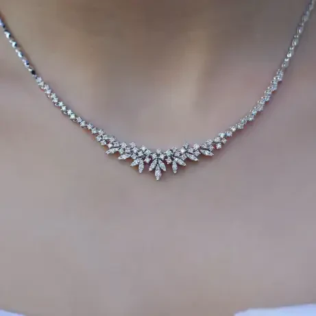 1.80 Karat Özel Tasarım Pırlanta Gerdanlık - 1