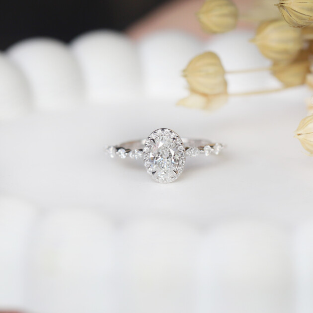 1.00 CT GIA E SI2 Sertifikalı Vintage Elena Pırlanta Yüzük - 1