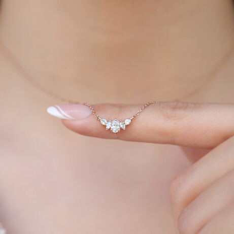 1.00 CT Tasarım Diana Pırlanta Set - 2