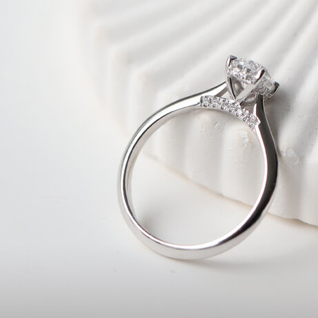 1.00 Karat F SI2 GIA Sertifikalı Bianca Pırlanta Yüzük - 3