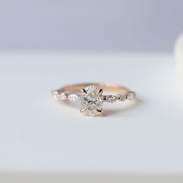 1.20 Karat F SI2 GIA Sertifikalı Vintage Elena Pırlanta Yüzük - 1