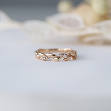 14 Ayar Altın Pırlantalı Vanessa Alyans - 